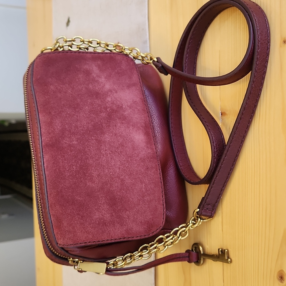 Fossil Aria Cabernet Small Crossbody Shoulder Bag - Picture 5 of 17
